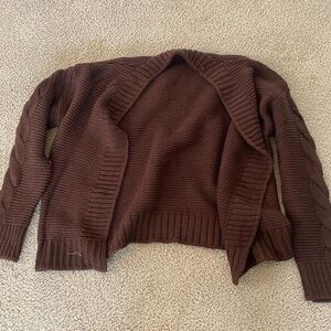 Brown cardigan